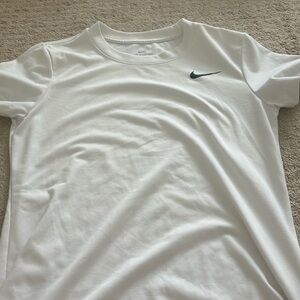 nike dri fit white tee